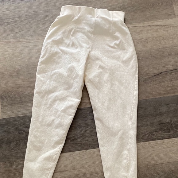 VTG 1980s Off White Stirrup Pants Womens S M - Picture 5 of 10